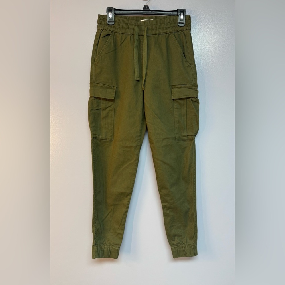 Refuge high rise olive Green tapered leg Cargo Pants with Pockets S